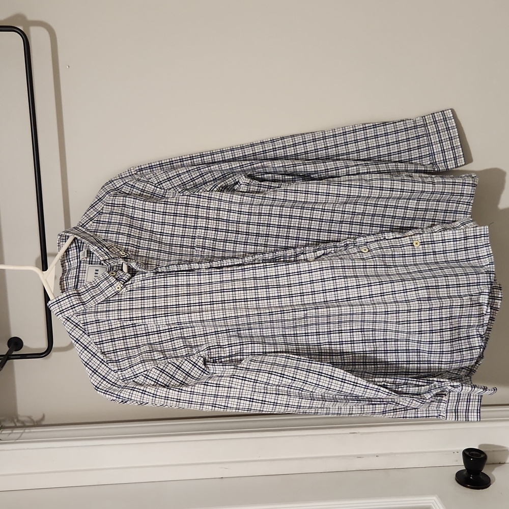 Blue and Grey ROWN Button Down
